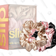 Slip’s Slipsilk Scrunchies feel like, well, silk. They’re big, puffy, comfortable, and have just the right tension for sleeping without getting a hair dent.
